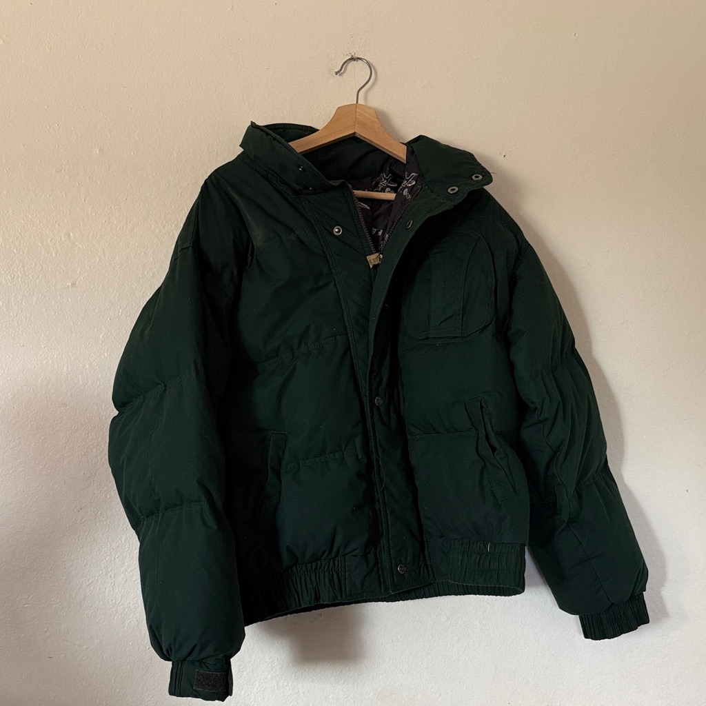 Triple FAT Goose Down Puffer Jacket In Green Sz L As Is Triple FAT Goose Down Puffer Jacket In Green Sz L As Is